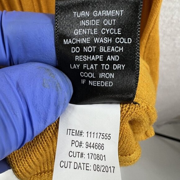 Torrid 3 Womens Marigold Sweater Skater A Line Dress Knee Length Cap Sleeve - Picture 9 of 10